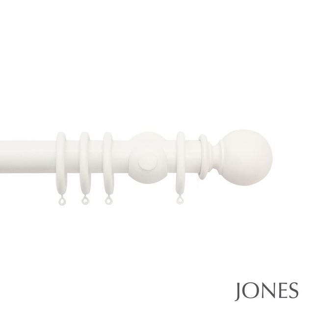 Jones  Seychelles 40mm Cotton Pole Set With Ball Finials