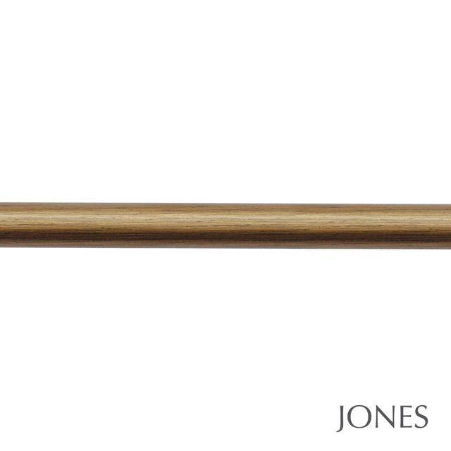 Jones  Handcrafted Cathedral 30mm Antique Gold Pole Set - No Finials