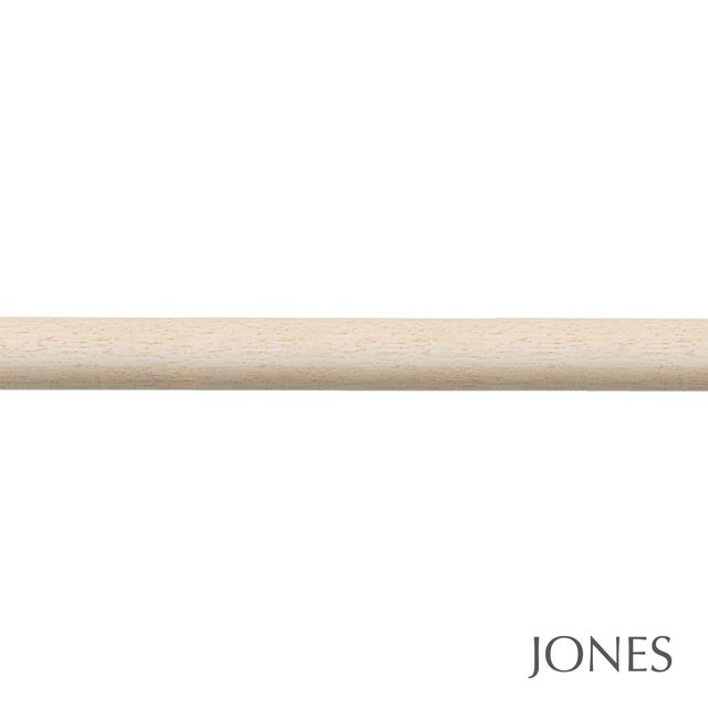 Jones  Handcrafted Cathedral 30mm Ivory Pole Set - No Finials