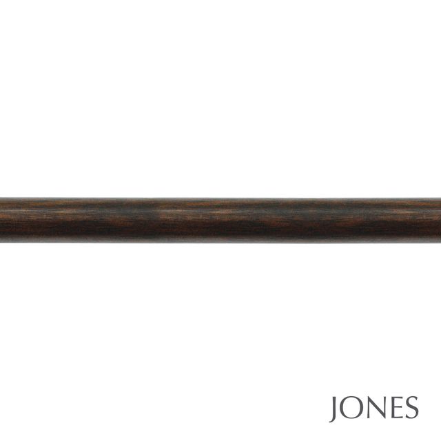 Jones  Handcrafted Cathedral 30mm Oak Pole Set - No Finials