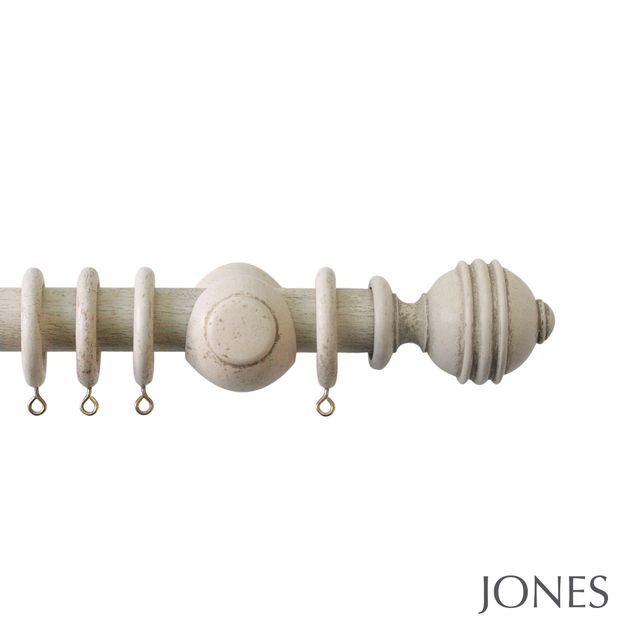 Jones  Handcrafted Cathedral 30mm Putty Pole Set with Ely Finials