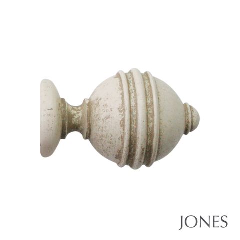 Jones  Handcrafted Cathedral 30mm Putty Pole Set with Ely Finials