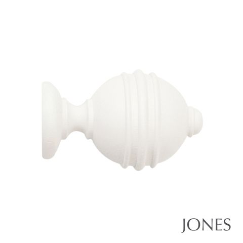 Jones  Handcrafted Cathedral 30mm Cotton Pole Set with Ely Finials