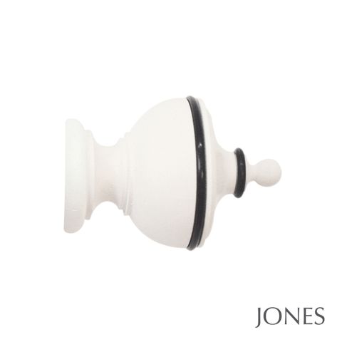 Jones  Handcrafted Cathedral 30mm Cotton Pole Set with Exeter Finials