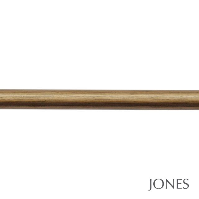 Jones  Handcrafted Hardwick 40mm Antique Gold Pole Set - No Finials