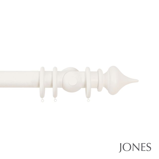 Jones  Handcrafted Florentine 50mm Cotton Pole Set With Minaret Finials