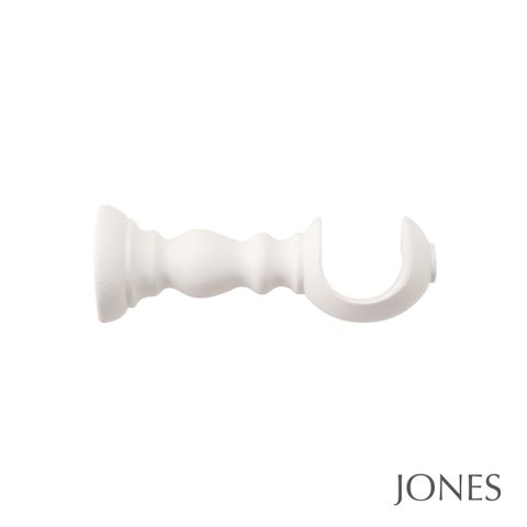 Jones  Handcrafted Florentine 50mm Cotton Pole Set With Extended Brackets & Pleated Finials