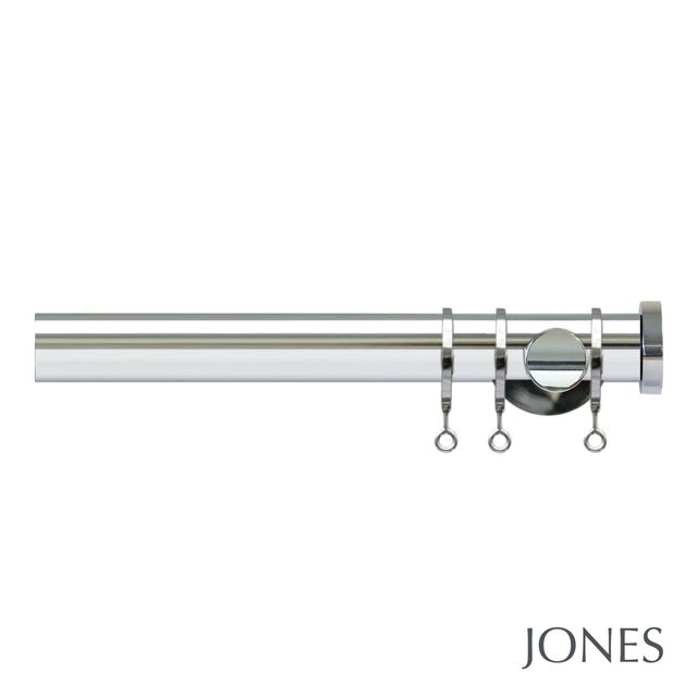 Jones  Lunar 28mm Chrome Pole Set with End Stoppers