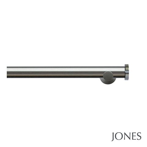 Lunar 28mm Matt Nickle Eyelet Pole Set With End Caps