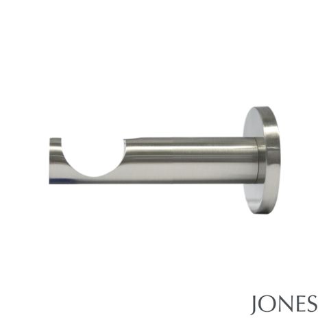 Jones  Lunar 28mm Oak Eyelet Pole Set With Oak Sphere Finials