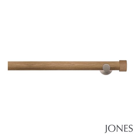 Lunar 28mm Oak Eyelet Pole Set With Oak End Stops