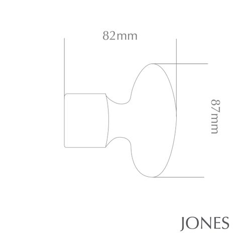 Jones  Strand 35mm Chrome Pole Set With Acrylic Disc Finials & Extension Brackets
