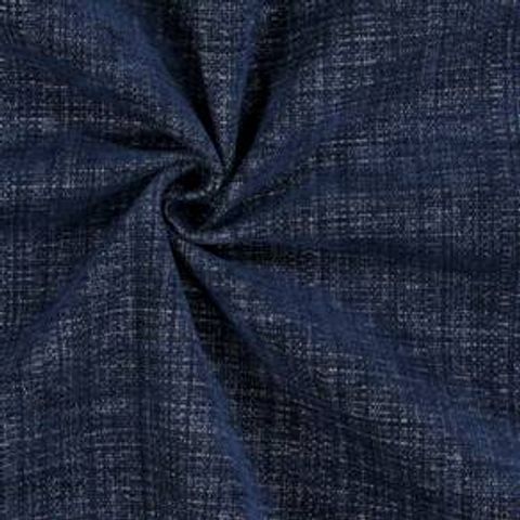 Himalayas Navy Upholstery Fabric