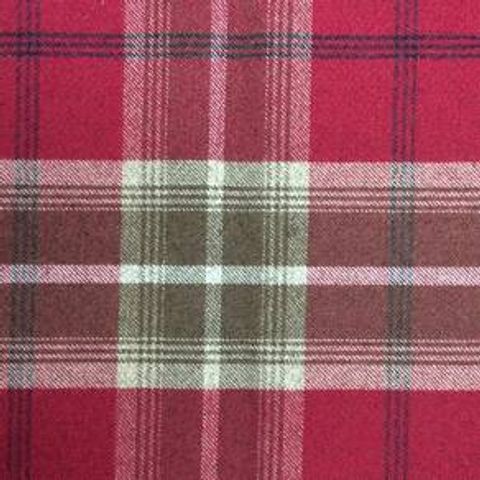 Balmoral Red Voile Fabric