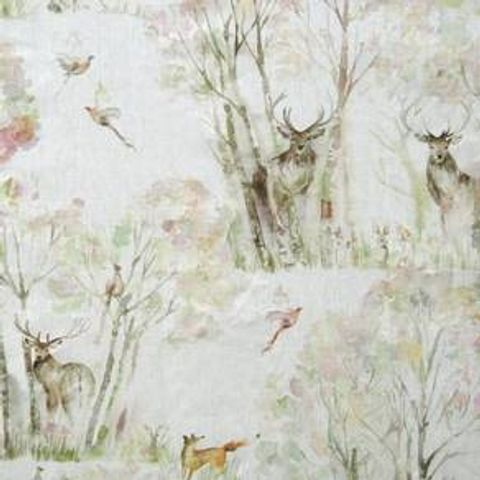 Enchanted Forest Linen Voile Fabric