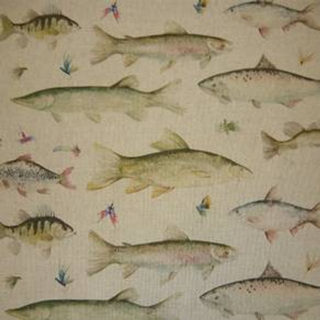Voyage Decoration Country Book River Fish Large Linen