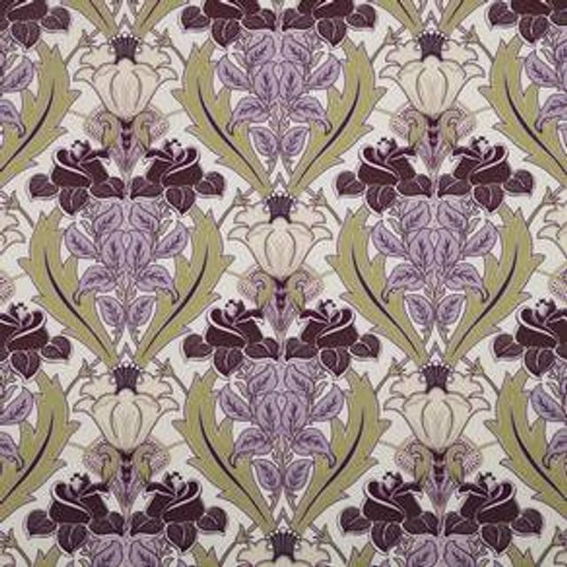 Acanthus Berry Voile Fabric