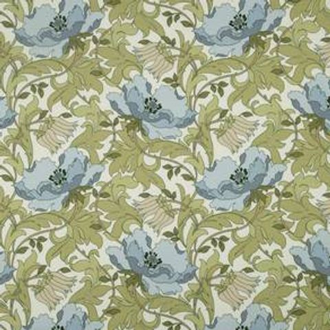 Art Deco Cornflower Upholstery Fabric