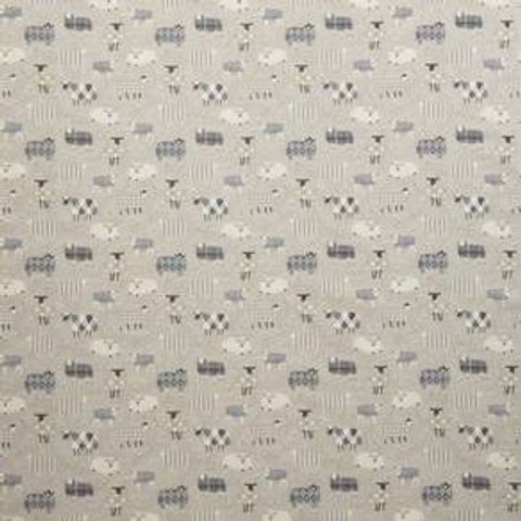 Baa Baa Charcoal Upholstery Fabric