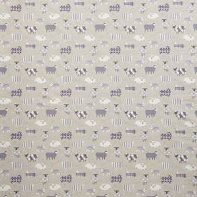 Baa Baa Lavender Upholstery Fabric