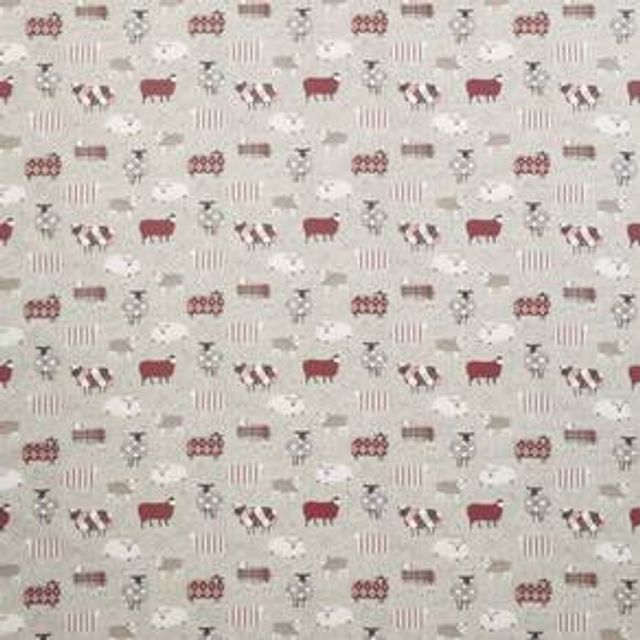 Baa Baa Peony Upholstery Fabric