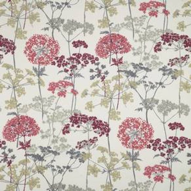 iLiv Meadow Hedgerow Ruby Upholstery Fabric