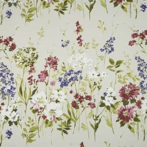 Wild Meadow Magenta Upholstery Fabric