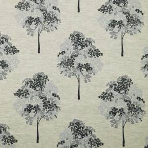 Woodland Charcoal Voile Fabric