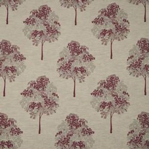 Woodland Magenta Voile Fabric