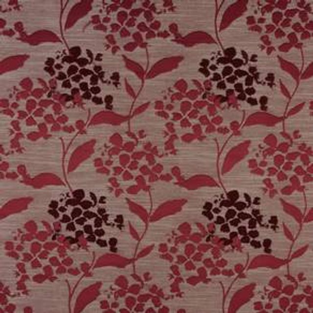 Prestigious Textiles Eden Hydrangea Cranberry