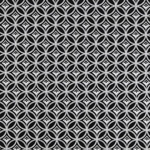 Bw1009 Black / White Voile Fabric