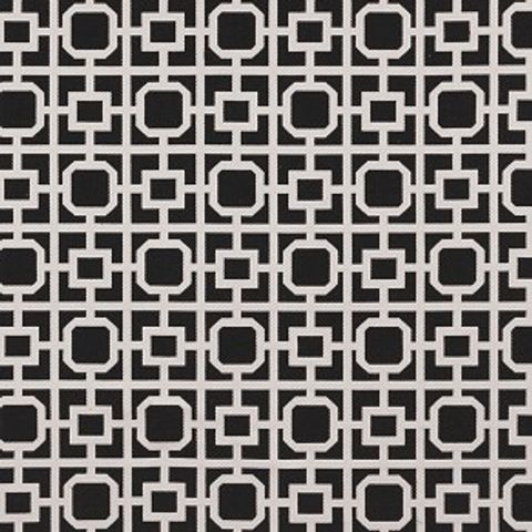 Bw1017 Black / White Upholstery Fabric