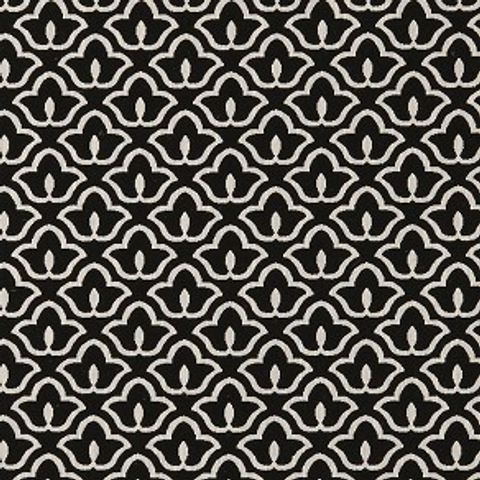 Bw1014 Black / White Upholstery Fabric