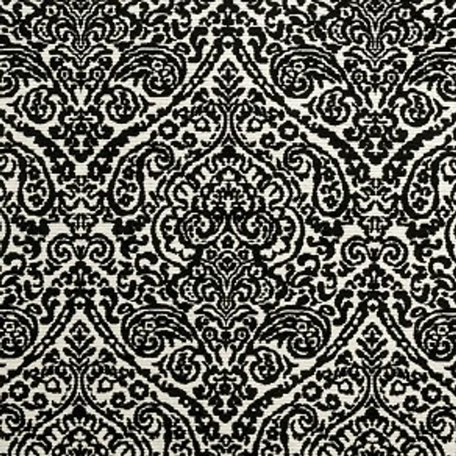 Bw1023 Black / White Upholstery Fabric