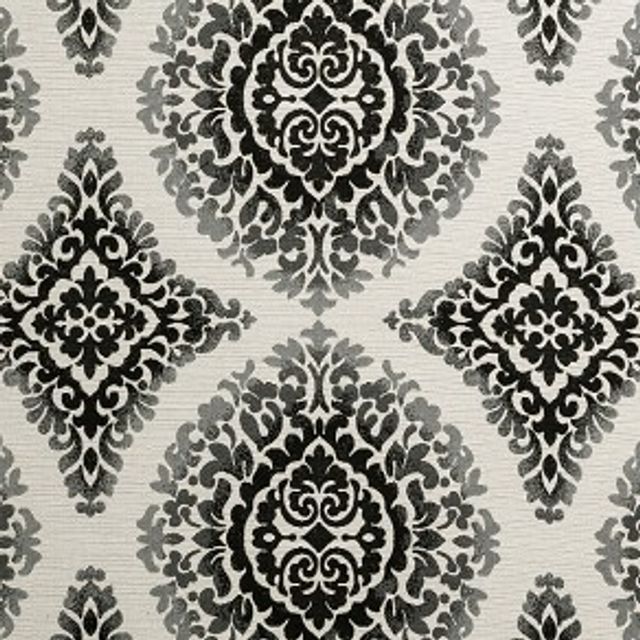Clarke and Clarke Black & White Bw1024 Black / White Upholstery Fabric