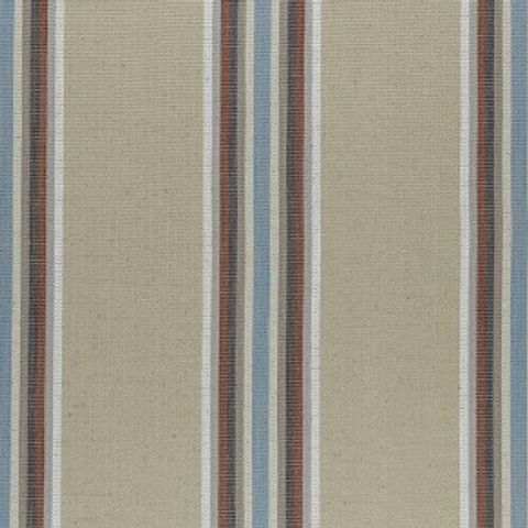 Imani Cinnabar / Aqua Upholstery Fabric