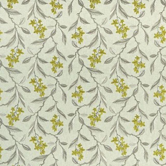 Clarke and Clarke Halcyon Melrose Chartreuse