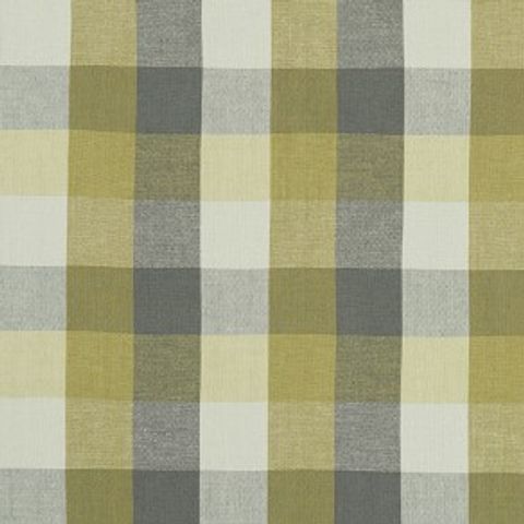 Austin Check Citron / Natural Upholstery Fabric