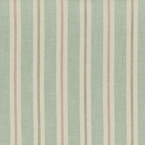 Sackville Stripe Mineral / Blush Upholstery Fabric