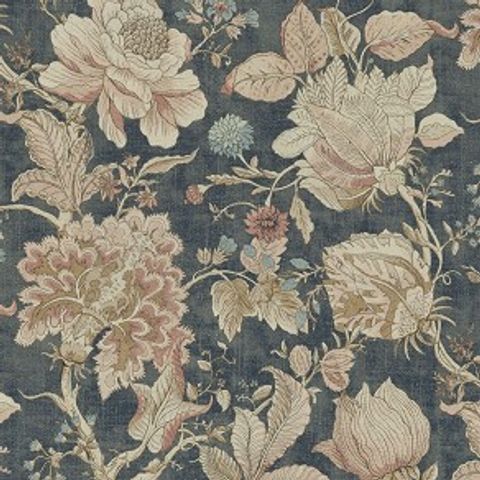 Sissinghurst Midnight / Spice Upholstery Fabric