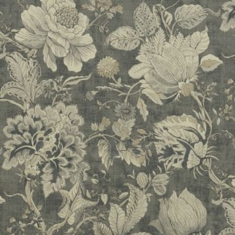 Sissinghurst Charcoal Upholstery Fabric
