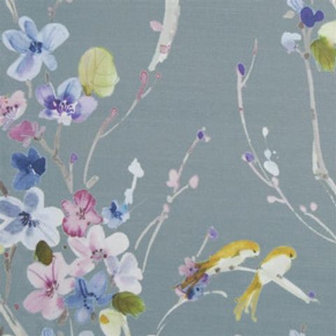 Armathwaite Violet Slate Voile Fabric