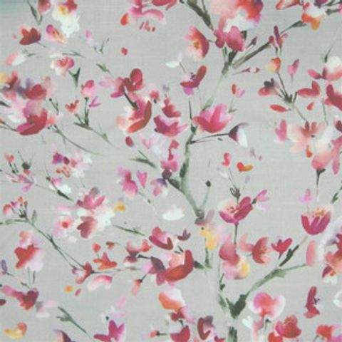 Belsay Raspberry Stone Voile Fabric