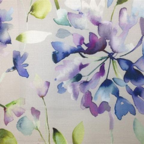 Clovelly Violet Voile Fabric