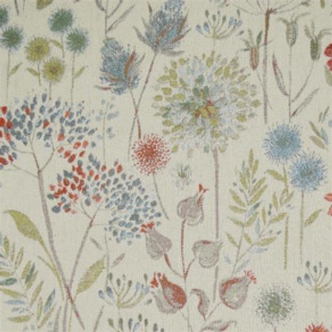 Flora Linen Autumn Voile Fabric