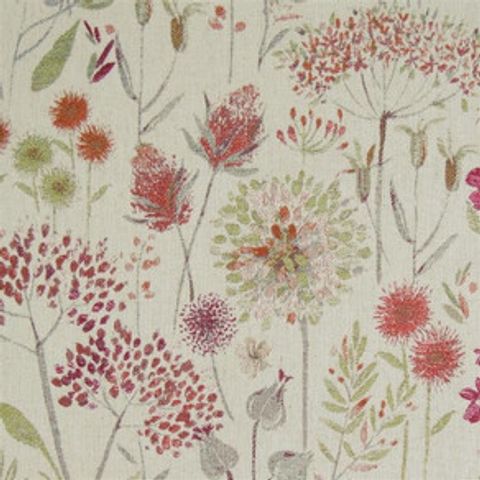 Flora Linen Russett Voile Fabric