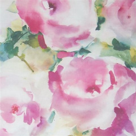 Rosa Peony Voile Fabric