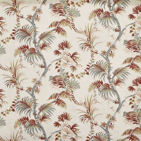 Analeigh Terracotta Upholstery Fabric