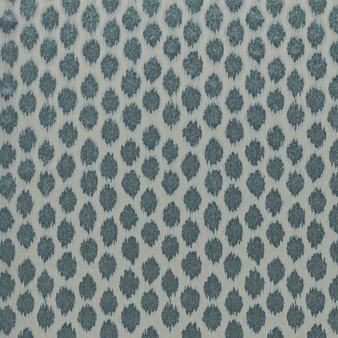 Ikat Spot Blue Stone Box Cushion