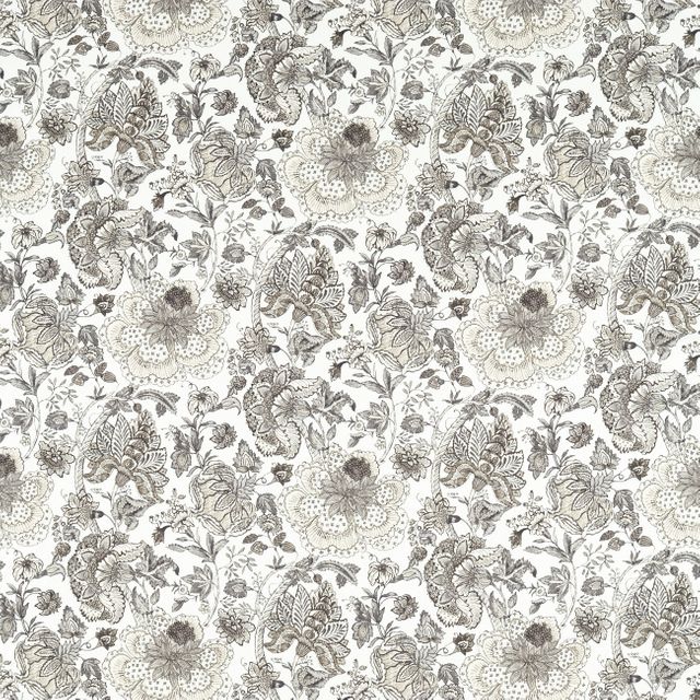 Clarke and Clarke Vintage Lucienne Charcoal/Linen